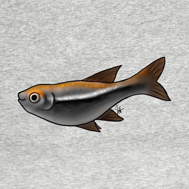 Fish - Tetras - Black Tetra by Jen's Dogs Custom Gifts and Designs